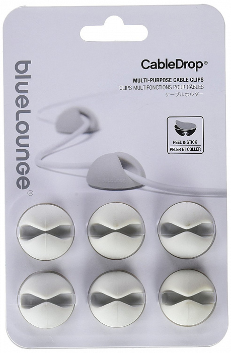 Держатели для проводов Bluelounge CableDrop BLUCD-WH (White) купить в интернет-магазине icover