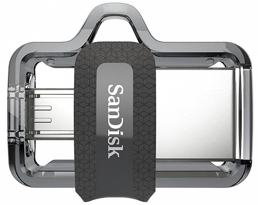 Флеш-накопитель SanDisk Ultra Dual (SDDD3-064G-G46) MicroUSB/USB 3.0 64Gb (Grey) купить в интернет-магазине icover