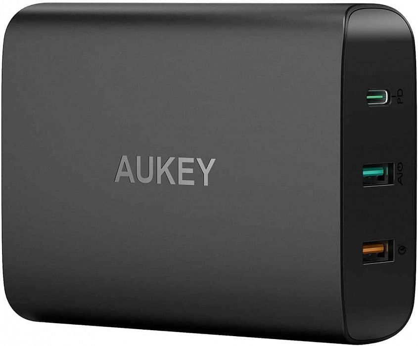 Сетевое зарядное устройство Aukey Wall Charger PD/QC 3.0 USB-C PA-Y13 (Black) купить в интернет-магазине icover