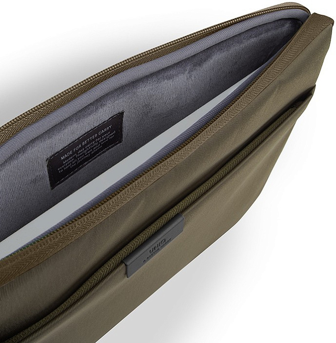 Чехол Uniq Bergen Nylon Laptop sleeve для ноутбуков 14" (Olive Green) купить в интернет-магазине icover