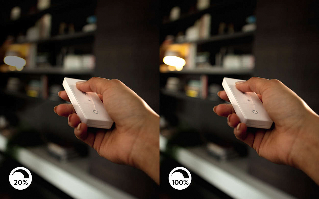 Комплект светодиодных ламп Philips Hue White Ambiance E27 + Dimmer Switch (8718696678404) купить в интернет-магазине icover