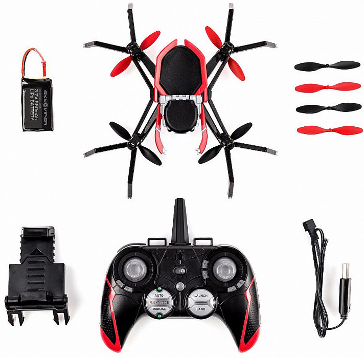 Квадрокоптер с видео-трансляцией Sky Viper Spider-Man Homecoming 1749 (Black) купить в интернет-магазине icover