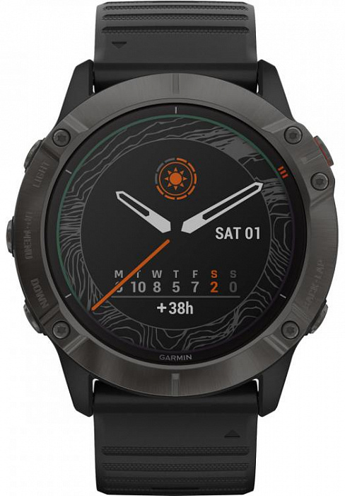 Спортивные часы Garmin Fenix 6X Pro Solar 010-02157-21 (Carbon Grey DLC/Black) купить в интернет-магазине icover
