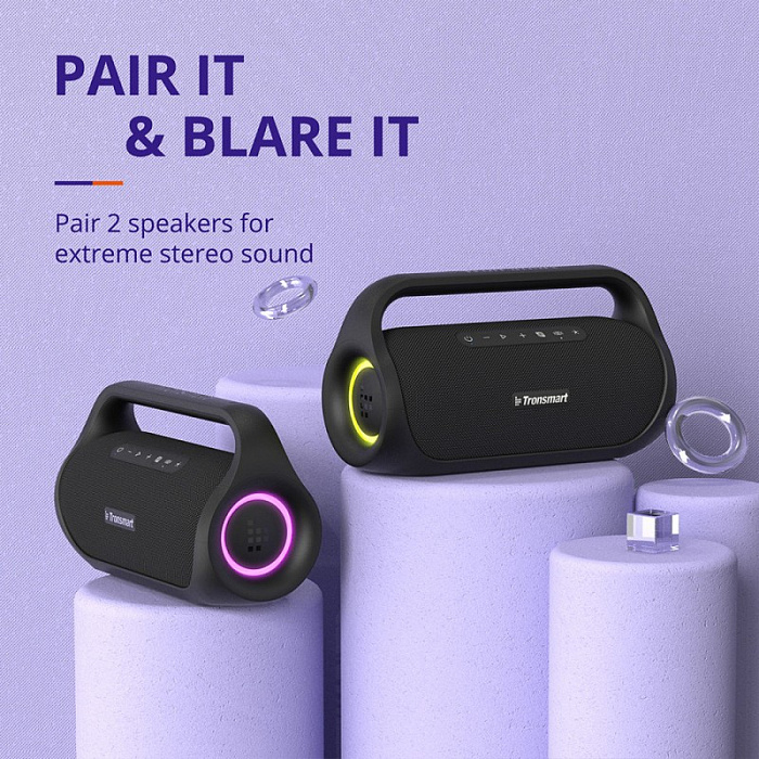 Портативная акустика Tronsmart Bang Mini 50W (Black) купить в интернет-магазине icover