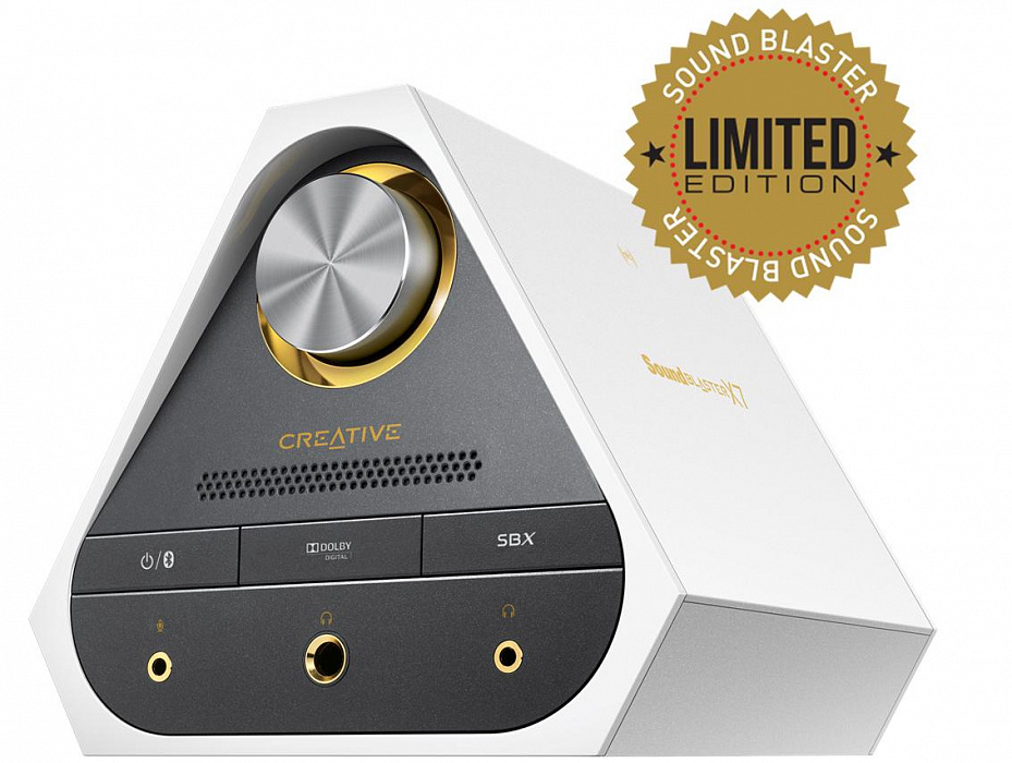 Внешняя звуковая карта Creative Sound Blaster X7 Limited Edition (White) купить в интернет-магазине icover
