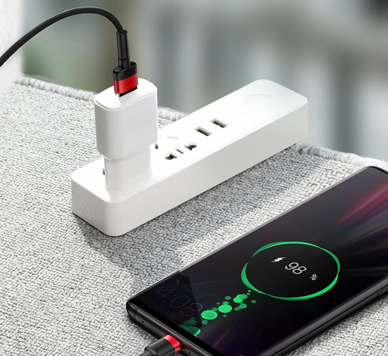 Кабель Baseus Cafule HW (CATKLF-P91) USB/USB Type C 1m (Red/Black) купить в интернет-магазине icover