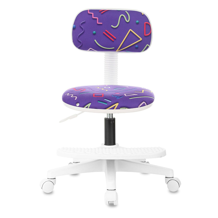 Кресло детское Бюрократ CH-W201NX/F с подставкой для ног (Purple/White) купить в интернет-магазине icover