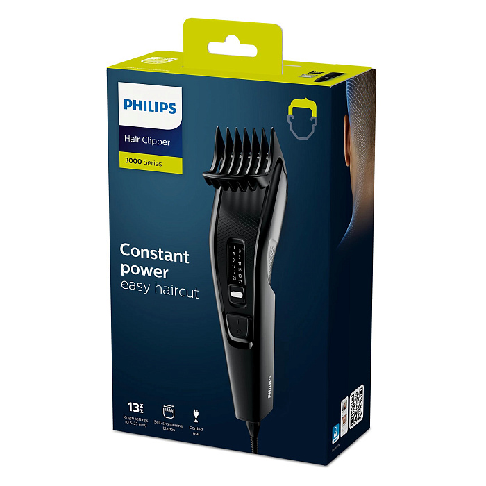 Машинка для стрижки Philips Series 3000 HC3510/15 (Black) купить в интернет-магазине icover