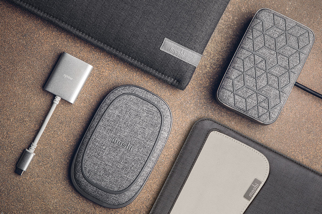Внешний аккумулятор Moshi Porto Q 5K 5000mAh (99MO022213) с беспроводной зарядкой (Grey) купить в интернет-магазине icover