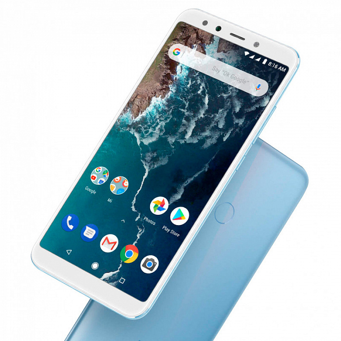 Смартфон Xiaomi Mi A2 64Gb M1804D2SG (Blue) купить в интернет-магазине icover