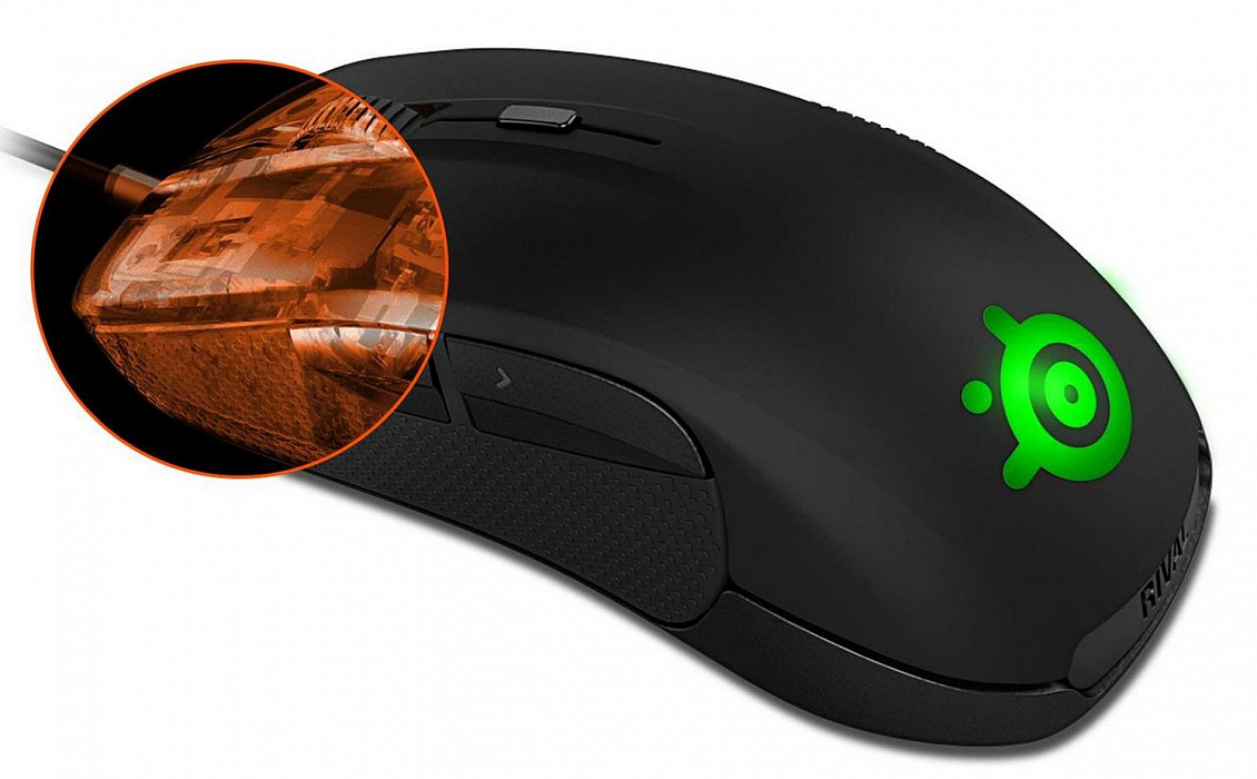 Steelseries Rival 300 (62351) - проводная мышь (Black) купить в интернет-магазине icover