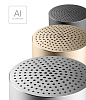 Xiaomi Mi Portable Round Box Bluetooth Speaker - портативная колонка (Grey) купить в интернет-магазине icover