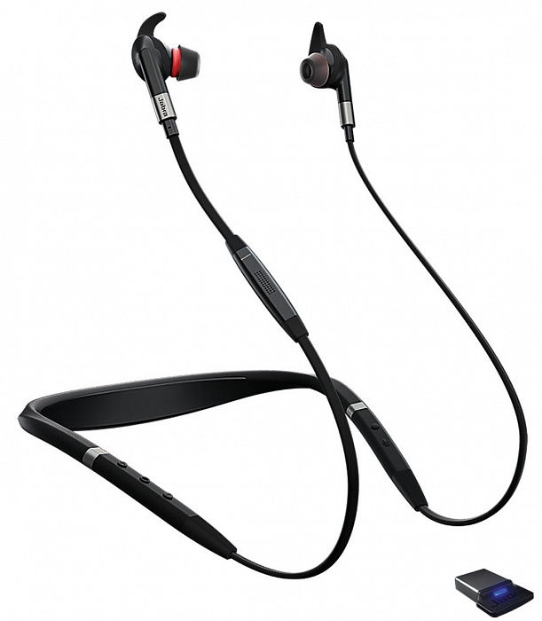Беспроводная гарнитура Jabra Evolve 75e MS 7099-823-309 (Black) купить в интернет-магазине icover