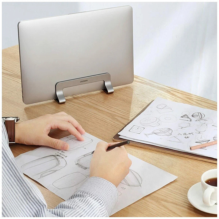 Подставка для ноутбука Ugreen LP258 (20471) Vertical Laptop Stand (Silver) купить в интернет-магазине icover