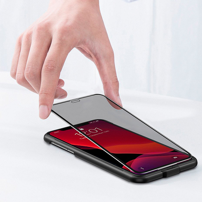 Защитное стекло Baseus Curved Privacy (SGAPIPH61S-WC01) для iPhone XR/11 (Black) купить в интернет-магазине icover