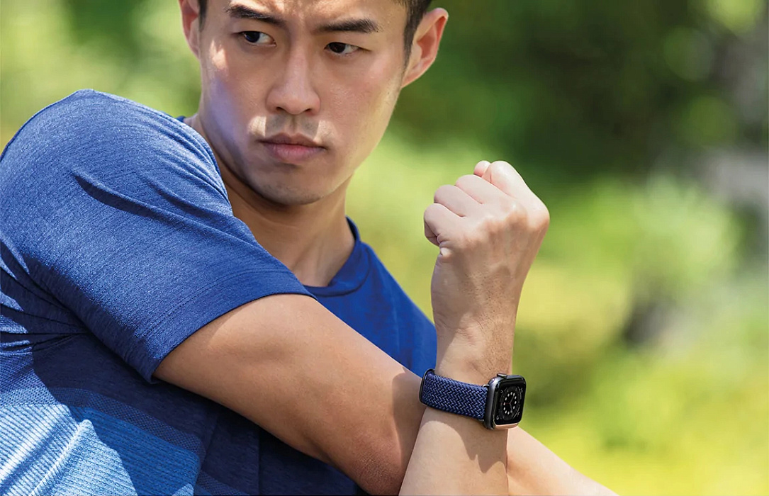 Ремешок Uniq Aspen (40MM-ASPOBLU) для Apple Watch 41 / 40 / 38 mm (Blue) купить в интернет-магазине icover