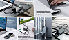 USB-концентратор Baseus Mirror Series Multifunctional Wireless Charger USB-C CAHUB-AZ0G (Black) купить в интернет-магазине icover