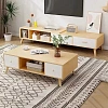 Тумба под ТВ Ridberg HOFLAND раздвижная 120/198 x 30 x 42 см (White) купить в интернет-магазине icover