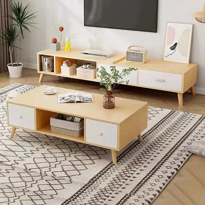 Тумба под ТВ Ridberg HOFLAND раздвижная 120/198 x 30 x 42 см (White) купить в интернет-магазине icover