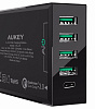 Сетевой адаптер Aukey Fast Charge Qualcomm QC 3.0 PA-Y5 (Black) купить в интернет-магазине icover