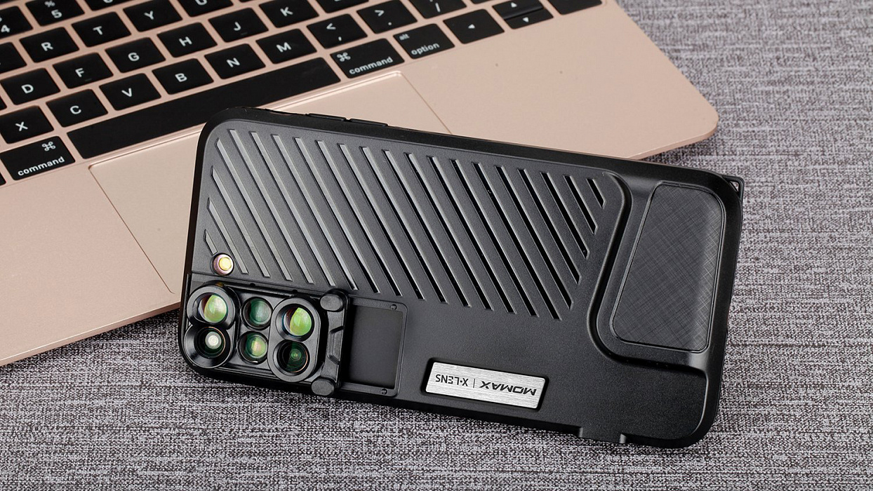 Чехол с объективами Momax 6-in-1 Lens Case CAMC2D для iPhone 7/8 Plus (Black) купить в интернет-магазине icover