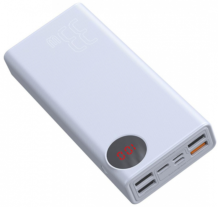 Внешний аккумулятор Baseus Mulight Quick Charge Power Bank 30000mAh PPMY-02 (White) купить в интернет-магазине icover