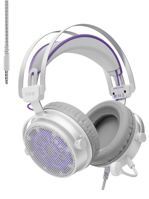 Наушники мониторные Fifine H18 Gaming Headsets (White) купить в интернет-магазине icover