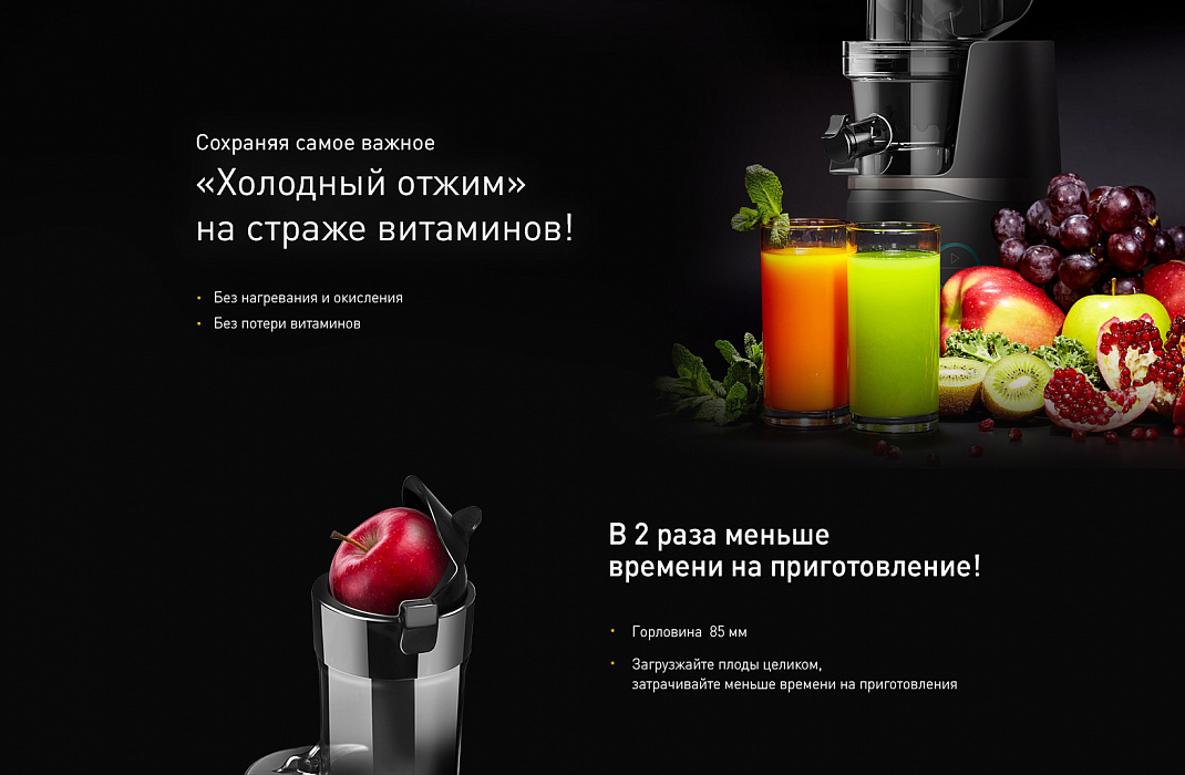Соковыжималка Garlyn J700 Pro (Grey) купить в интернет-магазине icover