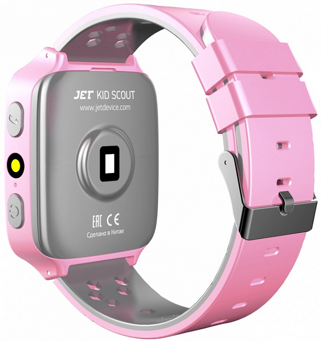 Детские умные часы Jet Kid SCOUT (Pink/Grey) купить в интернет-магазине icover