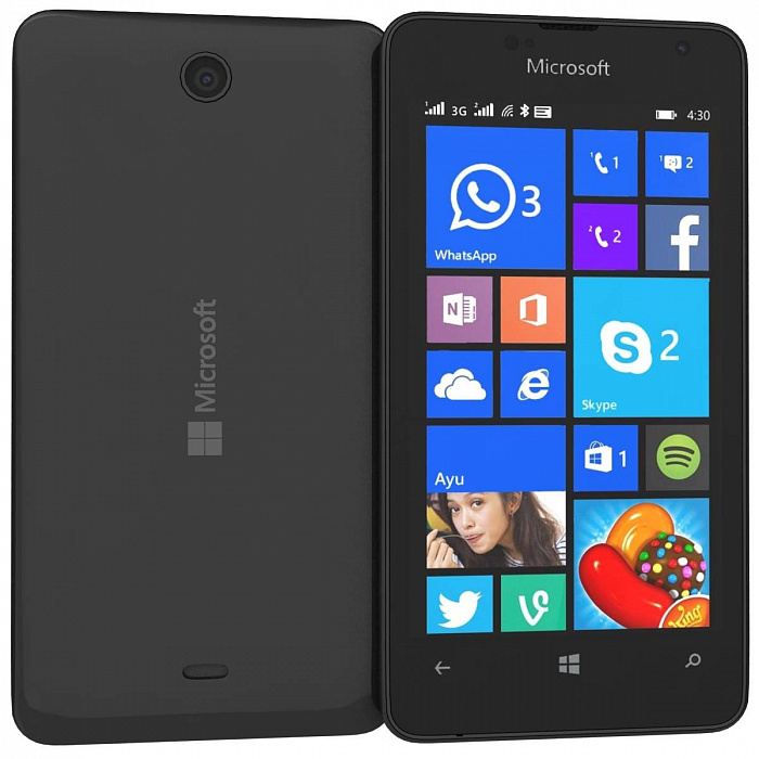 Cмартфон Microsoft Lumia 430 Dual Sim (Black) купить в интернет-магазине icover