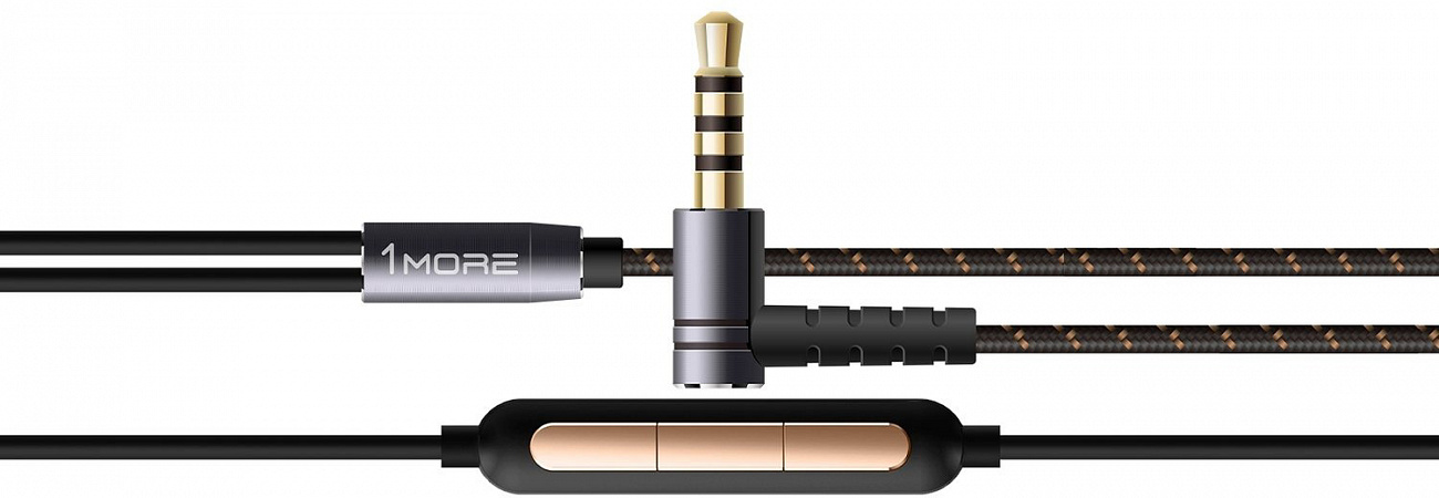 Наушники с микрофоном 1MORE Dual Driver E1008 (Gold) купить в интернет-магазине icover