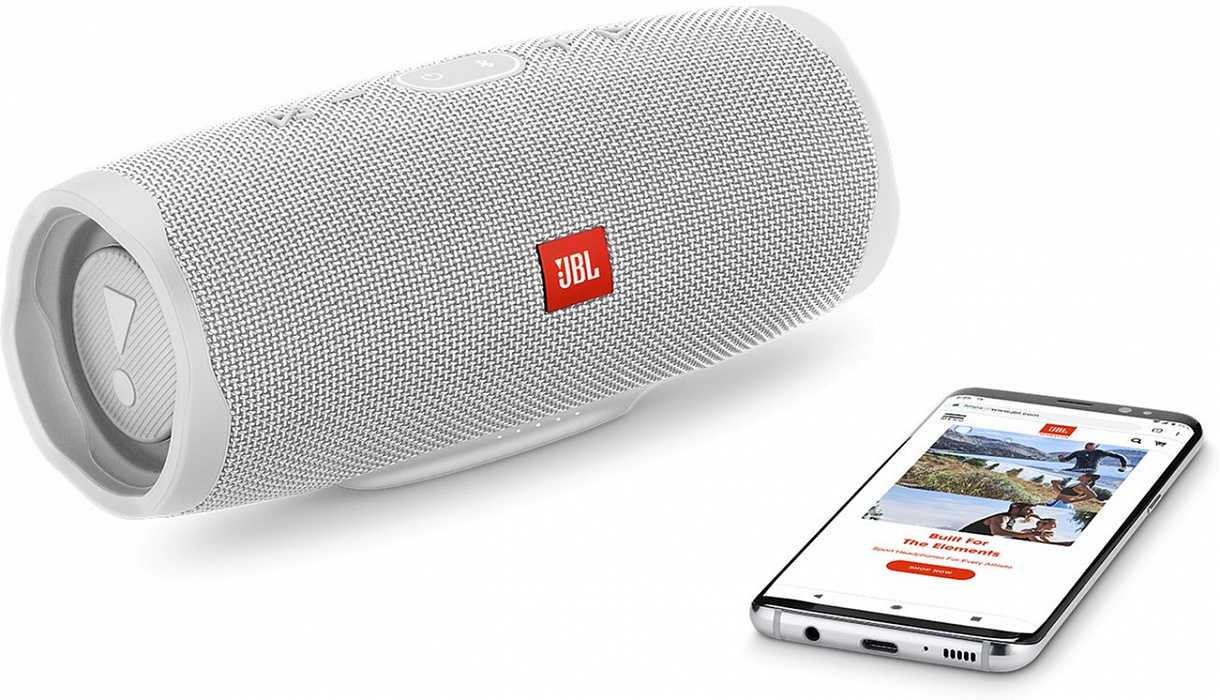 Портативная акустическая система JBL Charge 4 (White) купить в интернет-магазине icover