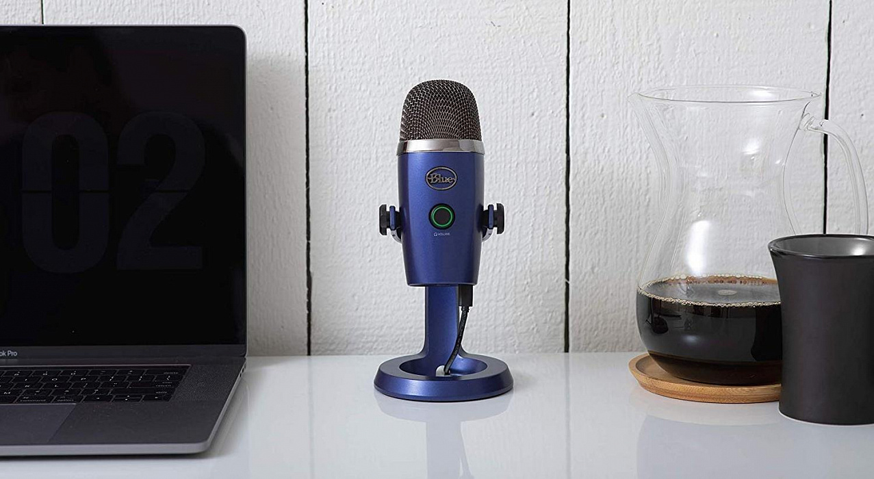 Конденсаторный микрофон Blue Microphones Yeti Nano (Vivid Blue) купить в интернет-магазине icover