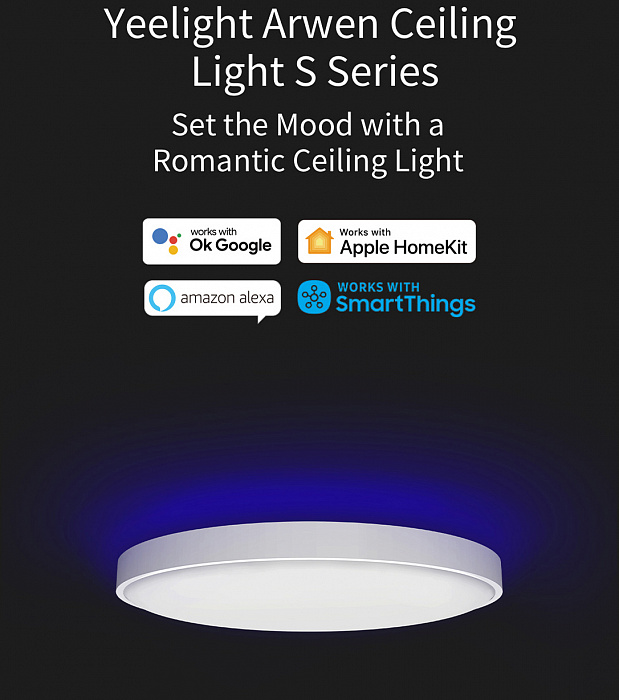 Потолочная лампа Yeelight Arwen Ceiling Light 550S (YLXD013-A) купить в интернет-магазине icover