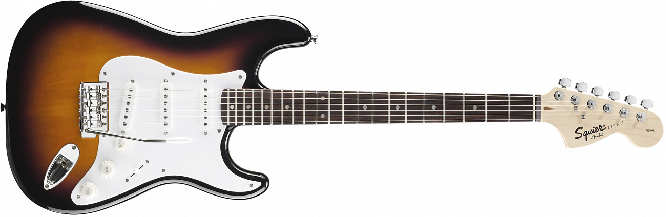 Электрогитара Fender Squier Affinity Stratocaster (Brown Sunburst) купить в интернет-магазине icover
