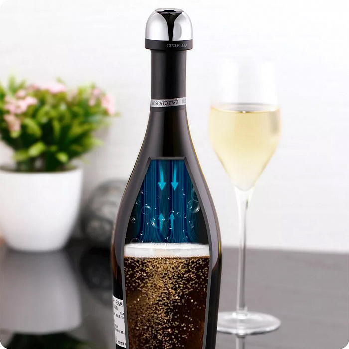 Вакуумная пробка для шампанского Circle Joy Champagne Sealer (CJ-JS02) купить в интернет-магазине icover