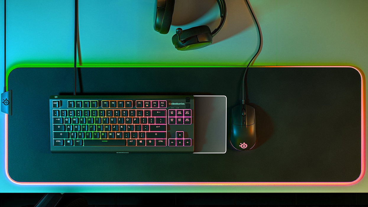 Игровая клавиатура SteelSeries Apex 3 TKL RU (Black) купить в интернет-магазине icover
