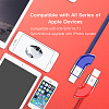 Двойной кабель для iPod, iPhone, iPad Baseus Couple Magnetic Lightning 1m (Red/Blue) купить в интернет-магазине icover