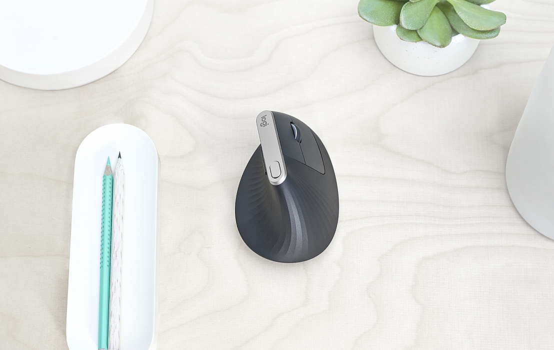 Мышь Logitech MX Vertical Advanced Ergonomic Mouse 910-005448 (Graphite) купить в интернет-магазине icover