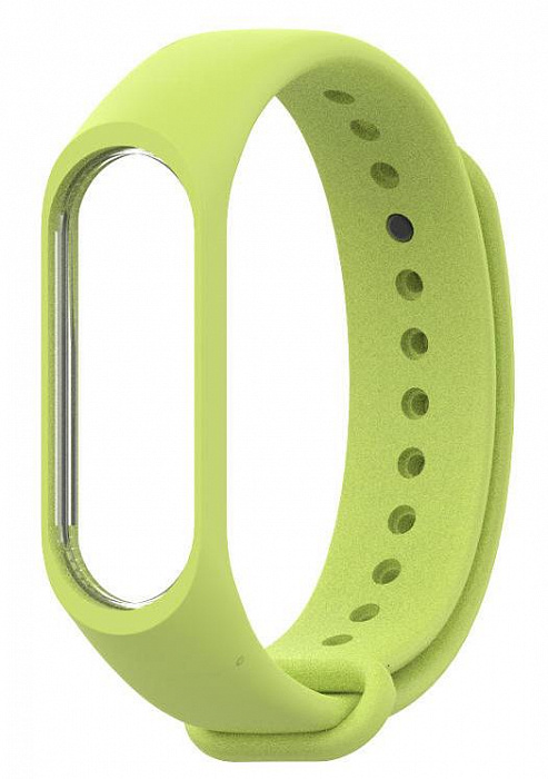 Фитнес-браслет Xiaomi Mi Band 4 + сменный ремешок Silicon (Black/Light Green) купить в интернет-магазине icover