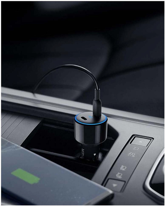 Автомобильная зарядка Anker PowerDrive+ III Duo Origin A2725H11 (Black) купить в интернет-магазине icover