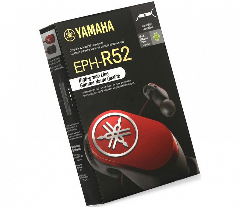 Yamaha EPH-R52 - внутриканальные наушники с пультом (Red) купить в интернет-магазине icover