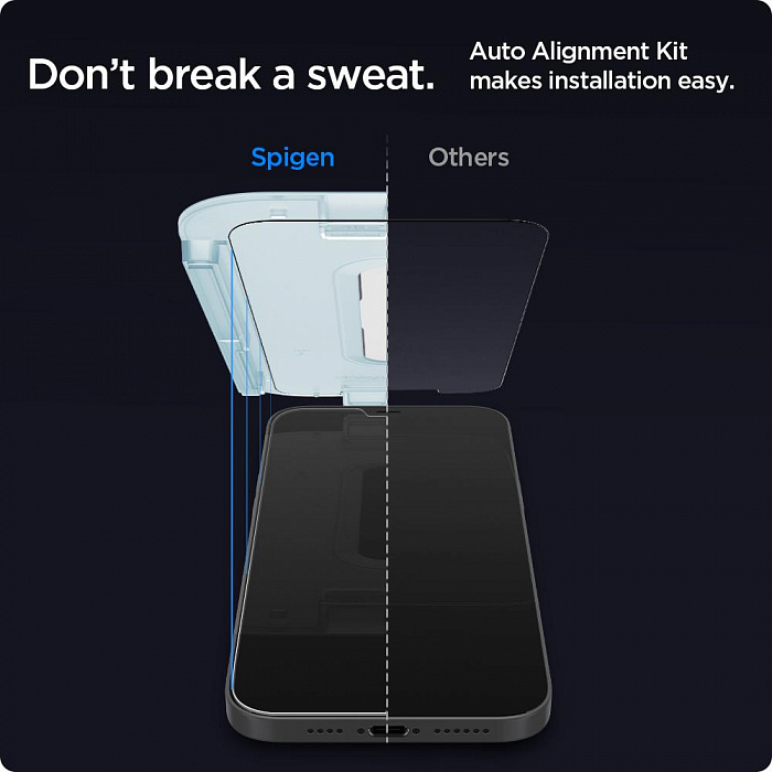 Защитное стекло Spigen Glas.tR EZ Fit 2 Pack (AGL01791) для iPhone 12 Pro Max (Clear) купить в интернет-магазине icover