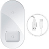 Беспроводное зарядное устройство Baseus Simple 2in1 WXJK-02 (White) купить в интернет-магазине icover