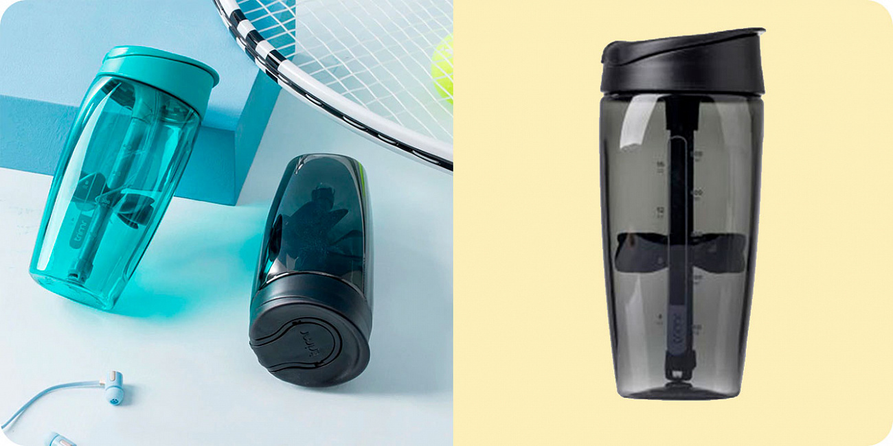 Бутылка Xiaomi Jordan & Judy Blender Cup Portable Sports Fitness (Black) купить в интернет-магазине icover