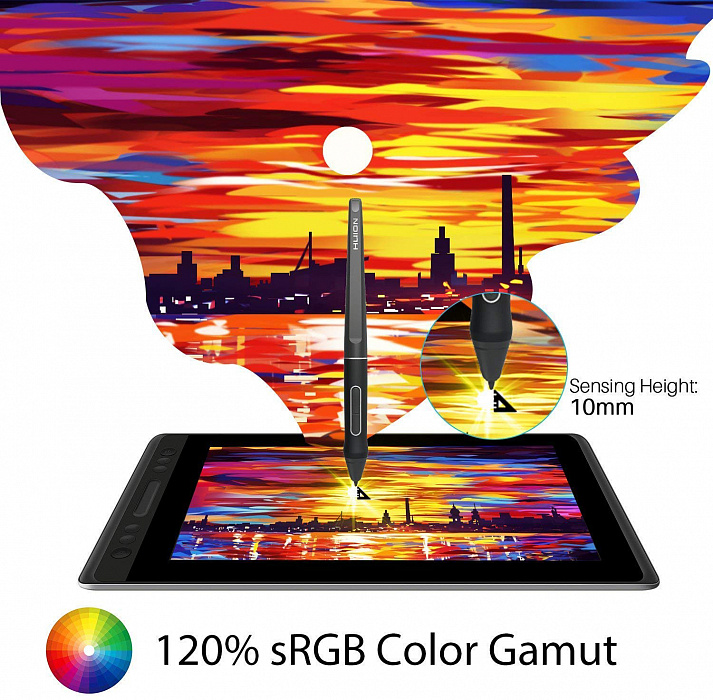 Графический планшет Huion Kamvas GT-133 Pro 13.3" (Black) купить в интернет-магазине icover