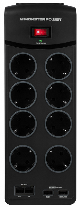 Monster Core Power 800U (MP EXP 800U) - сетевой фильтр (Black) купить в интернет-магазине icover