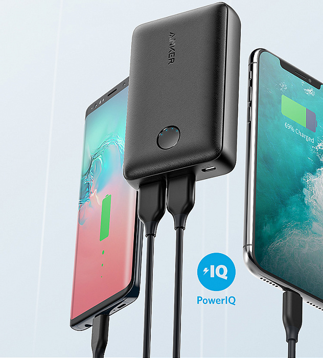 Внешний аккумулятор Anker PowerCore 10000 mAh A1223 (Black) купить в интернет-магазине icover