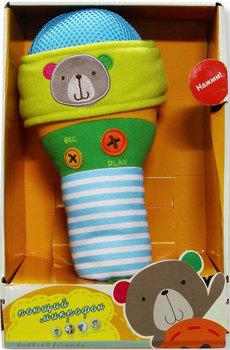 Bobbie & Friends Поющий Микрофон (Т57148) - плюшевая интерактивная игрушка (Multicolor) купить в интернет-магазине icover