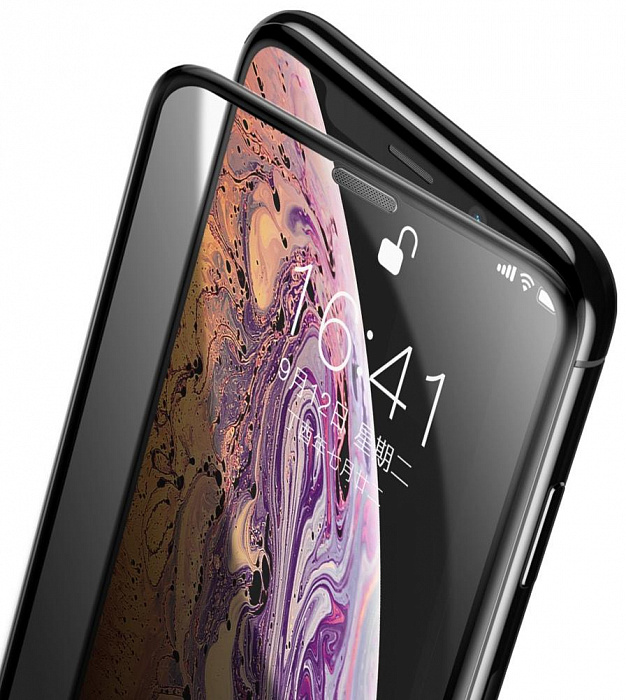 Защитное стекло Baseus Curved Privacy (SGAPIPH58-WC01) для iPhone X/Xs (Black) купить в интернет-магазине icover